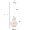 Steinhauer Ella Hanglamp Wit, 3-lichts