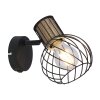 Globo LUISE Spotlamp Zwart, 1-licht