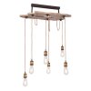 Globo MUCHA Hanger Hout licht, 6-lichts