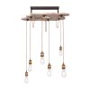 Globo MUCHA Hanger Hout licht, 6-lichts