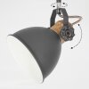 Banjul Plafondlamp Grijs, Hout licht, 2-lichts