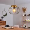 Refresco Hanger Hout donker, Zwart, 1-licht