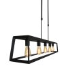 Steinhauer Buckley Hanglamp Zwart, 5-lichts