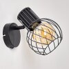 Kenia Muurlamp Grijs, Zwart, 1-licht