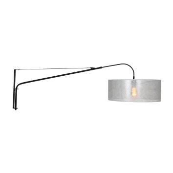 Steinhauer Gramineus Muurlamp Zwart, Zilver, 1-licht