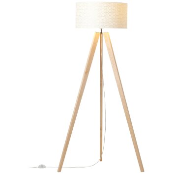 Brilliant Galance Staande lamp Hout licht, 1-licht