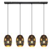 Globo NARRI Hanger Zwart, 4-lichts