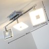 Trio Pontius Plafond spot LED Chroom, 3-lichts