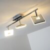 Trio Pontius Plafond spot LED Chroom, 3-lichts