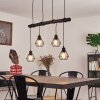 Cool Spring Hanglamp Hout donker, Zwart, 4-lichts