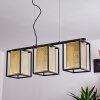 Kabul Hanglamp Zwart, 3-lichts