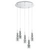 Eglo BOLANOS Hanglamp LED Chroom, 5-lichts