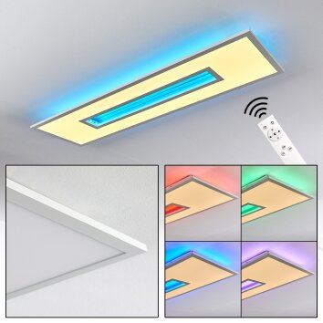 Turbalá Plafondlamp LED Wit, 1-licht, Afstandsbediening, Kleurwisselaar