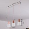 Altamiros Hanglamp Koperkleurig, Wit, 3-lichts