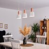 Altamiros Hanglamp Koperkleurig, Wit, 3-lichts