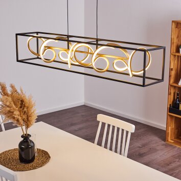 Pericos Hanglamp LED Zwart, 4-lichts