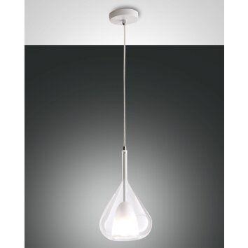 Fabas Luce Lila Hanglampen Wit, 1-licht