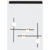 Mantra CUBA Hanger LED Goud, Zwart, 1-licht