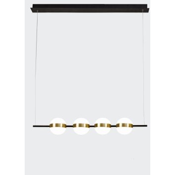 Mantra CUBA Hanger LED Goud, Zwart, 1-licht