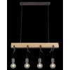 Globo LUDI Hanger Zwart, 4-lichts