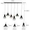 Steinhauer Flere Hanglamp Grijs, Zwart, 6-lichts