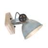 Steinhauer Gearwood Spotlamp Hout licht, Nikkel mat, 1-licht