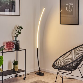 Nagu Staande lamp LED Zwart, 1-licht