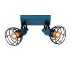 Lucide Pola Plafondlamp Blauw, Zwart, 2-lichts