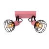 Lucide Pola Plafondlamp Roze, Zwart, 2-lichts