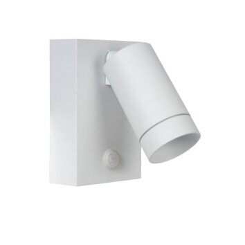 Lucide TAYLOR Buiten muurverlichting Wit, 1-licht, Bewegingsmelder