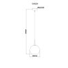 Globo ADARA Hanger Messing, 1-licht