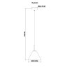 Globo ADARA Hanger Messing, 1-licht