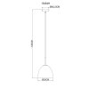 Globo ADARA Hanger Messing, 1-licht