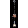 Globo LUDI Hanger Grijs, Hout donker, 1-licht