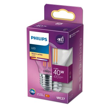 Philips LED E27 4,3 Watt 2700 Kelvin 470 Lumen