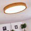 Nexo Plafondlamp LED houtlook, Wit, 1-licht