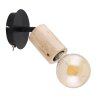 Globo JOSEBA Spotlamp Hout licht, Zwart, 1-licht