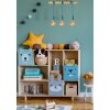 Lucide POLA Hanglamp Blauw, Hout licht, 3-lichts