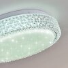 Suno Plafondlamp LED Transparant, Helder, Wit, 1-licht