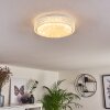 Suno Plafondlamp LED Transparant, Helder, Wit, 1-licht