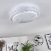 Suno Plafondlamp LED Transparant, Helder, Wit, 1-licht