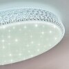 Suno Plafondlamp LED Transparant, Helder, Wit, 1-licht, Afstandsbediening