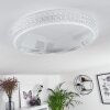 Suno Plafondlamp LED Transparant, Helder, Wit, 1-licht, Afstandsbediening