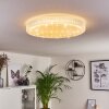 Suno Plafondlamp LED Transparant, Helder, Wit, 1-licht, Afstandsbediening