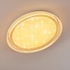 Feletto Plafondlamp LED Transparant, Helder, Wit, 1-licht, Afstandsbediening