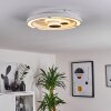 Fitili Plafondlamp LED Wit, 1-licht, Afstandsbediening