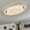 Laganadi Plafondlamp LED Chroom, 1-licht, Afstandsbediening, Kleurwisselaar