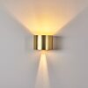 Badajoz Muurlamp LED Goud, Messing, 1-licht