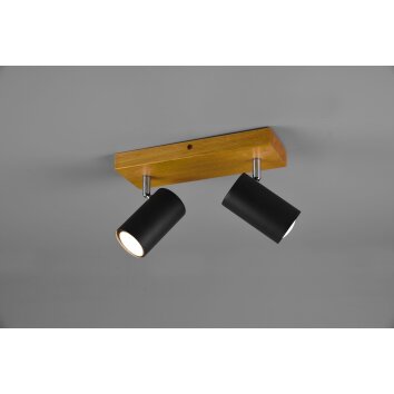 Trio Marley Spotlamp Hout licht, 2-lichts