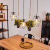 Taheramo Hanger Hout donker, Zwart, 3-lichts